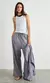Pantalon Malva azul lino