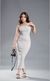 Vestido canelado Carol - comprar online