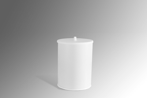 Lixeira Inox 6,3L Tampa de Pino Pintura Epóxi - comprar online