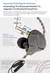 KZ-ZSN Pro fone de ouvido com fio, HiFi Bass Headphones, Metal Earplugs, Movimen