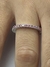 Aliança 2 garras moissanite rosa 2mm