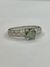 Anel solitário modinha moissanite verde escuro 6,5mm - comprar online