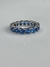 Aliança 4 garras nano topázio swiss 4mm + Meia aliança 4 garras topázio sky natural 4mm - Pedido Vanessa