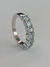 Aliança 4 garras nano topázio swiss 4mm + Meia aliança 4 garras topázio sky natural 4mm - Pedido Vanessa - comprar online