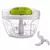 Mini processador manual 400ml da retalhadora do alimento com 3 curvas das lâmin - LOJA DIVERSOSUTILIDADES