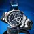 Relógio Masculino Curren 8355 Original De Luxo Todo Funcional Pulseira De Aço Inox Com Caixa - loja online