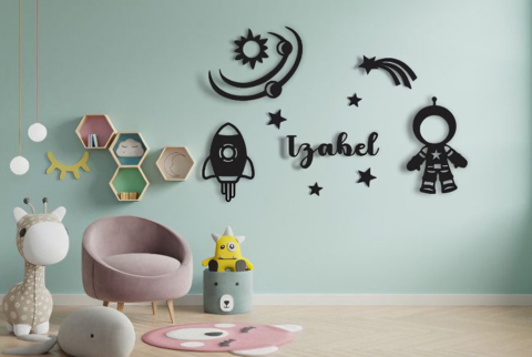 Conjunto Astronauta - Com Nome Personalizado