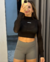 cropped night - black - comprar online