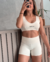 conjunto ultra basic shorts - off white