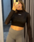 cropped night - black