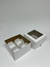 Caixa Branca com visor Quadrado para 4 brigadeiros, doces, artesanato, 8x8x4,5cm - Olhano Embalagens