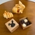 Caixa Páscoa Kraft para 4 brigadeiros, doces, artesanato, 8x8x4,5cm - comprar online
