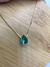 CORDÃO GOTA PEDRA VERDE - comprar online