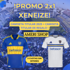 ¡¡ CAMISETA TITULAR BOCA 2025 + CAMISETA SUPLENTE DE REGALO 2025 !! OFERTA 2X1 - comprar online