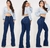 Calça Flare cós Duplo