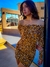 Vestido corto animal print