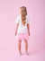 Conjunto Blusa e Saia Tule Poá Rosa - Momi na internet