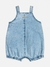 Jardineira Jeans com Estampa de Moranguinhos e Body Gola - Momi - Sweet baby