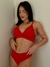 Conjunto Flora Vermelho - Sob Medida Lingerie