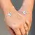 Pulseiras da amizade duas unidades em Prata 925