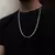 Corrente Masculina 4mm de 70cm modelo 3x1 Prata 925