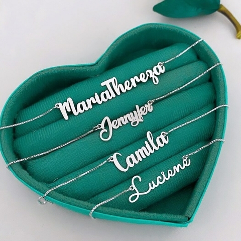 Colar de Prata 925 com Nome Personalizado