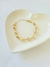 PULSEIRA ESFERA LISA E DIAMANTADA 18K