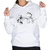 Sudadera Unisex Astrdino-gatos ByN Frente