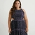 vestido ashua plus size midi g1 estampado - comprar online
