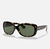 óculos de sol ray ban original jackie ohh polido havana claro lentes verde