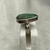 anel de prata 925 com pedra turquesa aro 19