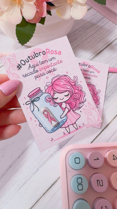 20 Card +Capsulas Outubro Rosa na internet