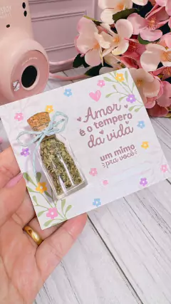 POTINHO DE TEMPERO COM CARTÃO - comprar online
