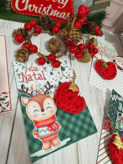 CHAVEIRO NATAL COM CARTÃO -KIT 10 UNIDADES na internet