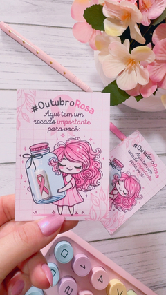 20 Card +Capsulas Outubro Rosa - comprar online