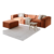 Sofá Moscú modulado de 2.00x1.00 - comprar online