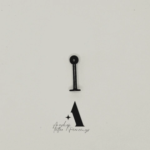 Labret aço pvd black A0029