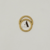 Argola dupla lisa aço pvd gold A0183