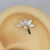 Labret Cluster 5 pontas e 1 ponto central zircônias TN0149