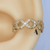 Conch trançado banhado ouro B0190