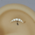 Labret mini lua cluster 5 zircônias pvd gold TN0525