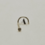 Nostril P pedra 1,6mm banhado ouro B0396