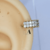 Argola Clicker cravejada banhada ouro B0381