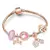 Cristal Coração Charme Pulseira para As Mulheres, Contas De Vidr na internet