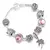 Cristal Coração Charme Pulseira para As Mulheres, Contas De Vidr - loja online