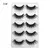 Eylash-cílios postiços de visão 5 pares, 1 caixa, maquiagem 3d