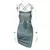 Imagem do Dulzura-Mini Vestido de Alça de Cetim Feminino, Renda franzida, Bandagem Cruzad