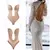Modelador de corpo com decote em v profundo para mulheres, shapewear sem encosto - Vitrine Shop - Utilidades