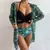 Biquínis sexy e conjunto de capas femininas, roupa de banho estampada, maiô de - comprar online