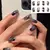 Dicas de unhas falsas de cobertura completa com cola, estilete preto, marrom, tr - Vitrine Shop - Utilidades